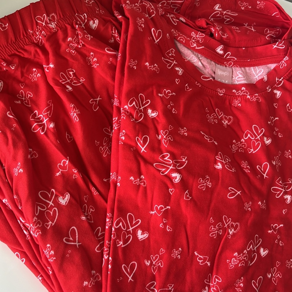 Drawn hearts pajama set - Picture 5 of 5